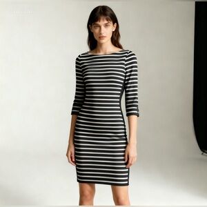 Alexander Wang black and white stripe dress